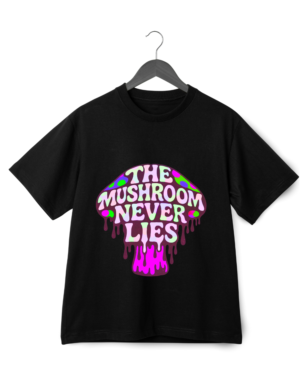 THE MUSHROOM NEVER LIES UNISEX T-SHIRT