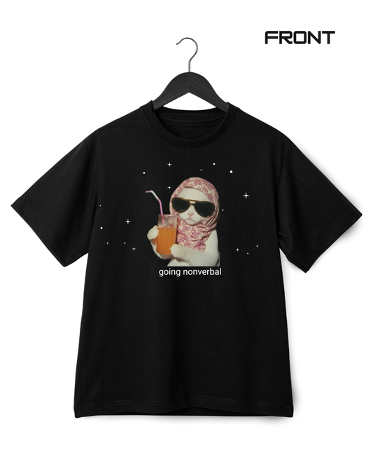 GOING NONVERBAL CAT UNISEX T-SHIRT